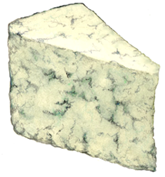 Blue cheese triangle wedge